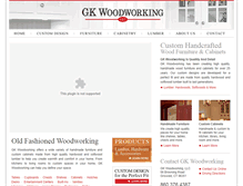 Tablet Screenshot of gkwoodworking.com